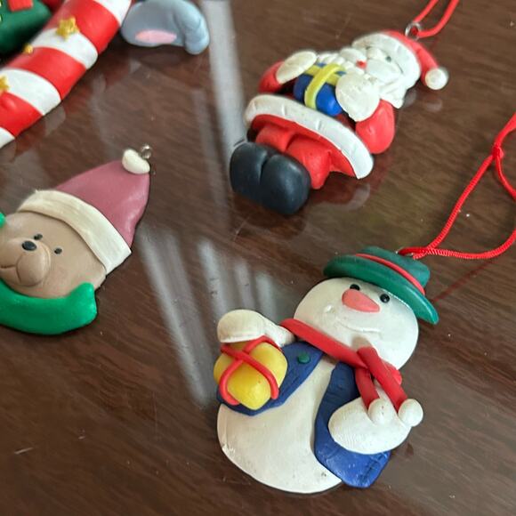 Set of 4 Vintage Christmas Ornaments – Foam/Soft Plastic - Picture 2 of 15